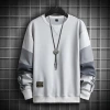 Cotton hoodie men's 2023 Spring new style light luxury Korean-style casual base layer men's versatile men's fashion long-sleeved Specification image